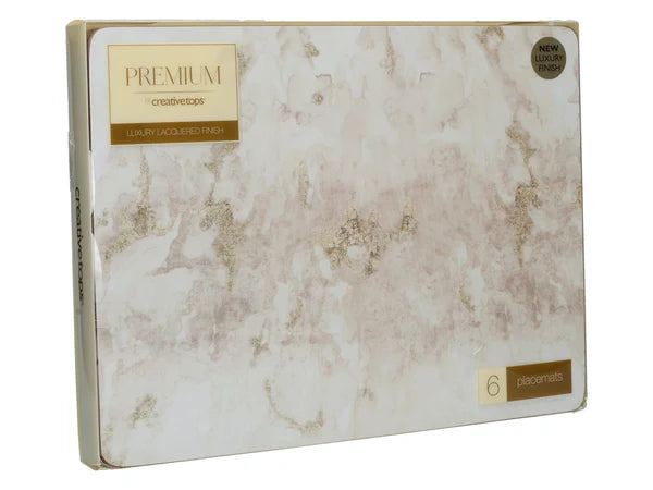 Zestaw czterech podkładek korkowych w kolorze jasnoszarym, widok z boku | KitchenKraft | Spironik.pl