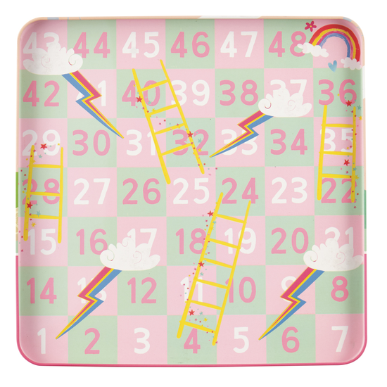 Kostka do gry z zestawu Tęczowe Wróżki, element wspierający rozwój logicznych umiejętności | Floss & Rock | Spironik.pl