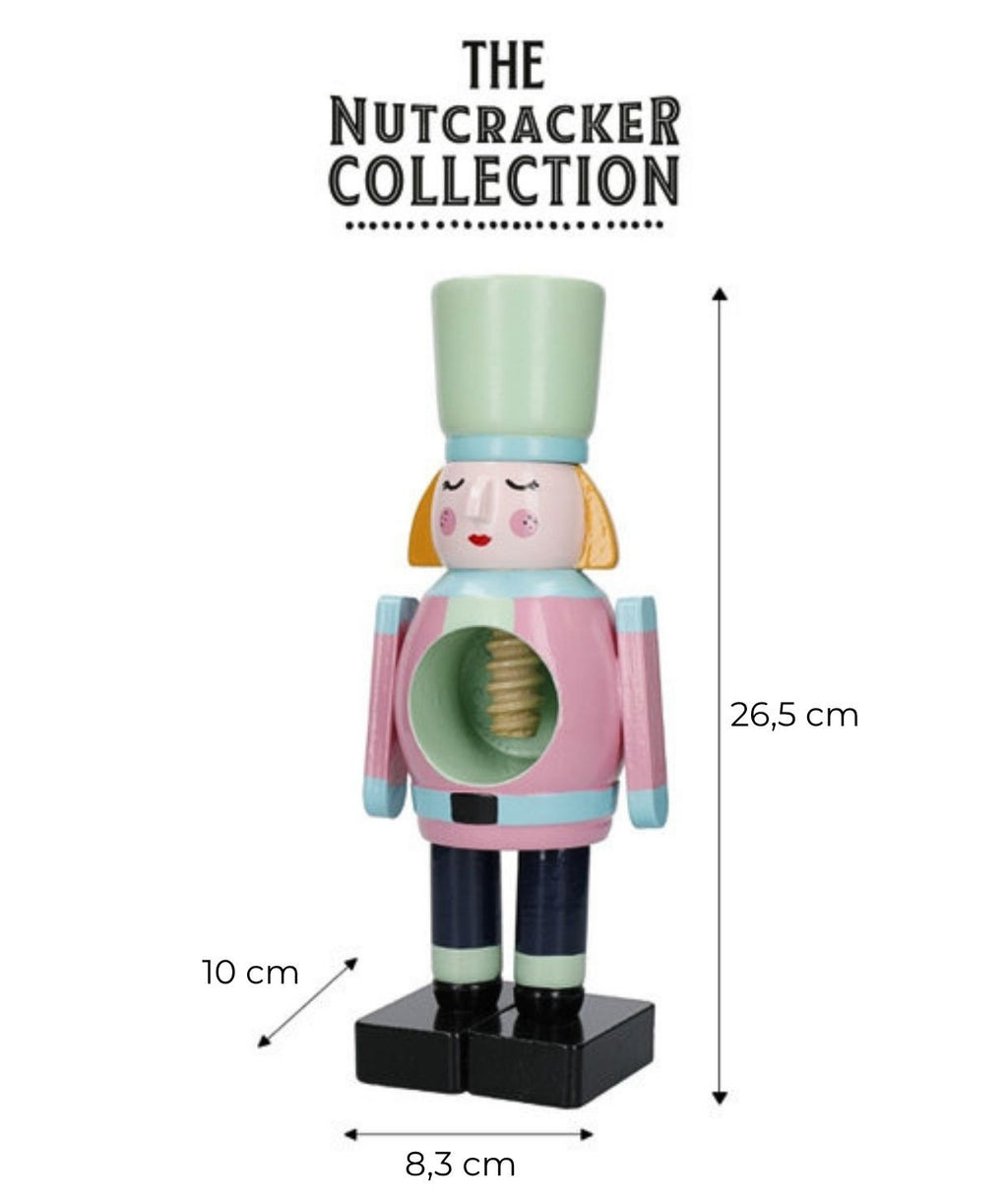 Funkcjonalny mechanizm do rozłupywania orzechów w Dziadku do Orzechów z boku | KitchenKraft | Spironik.pl