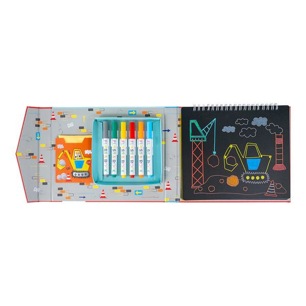 Detail křídových fixů v sadě, ukazující rozmanitost barev a jejich tvar | Floss & Rock | Spironik.pl