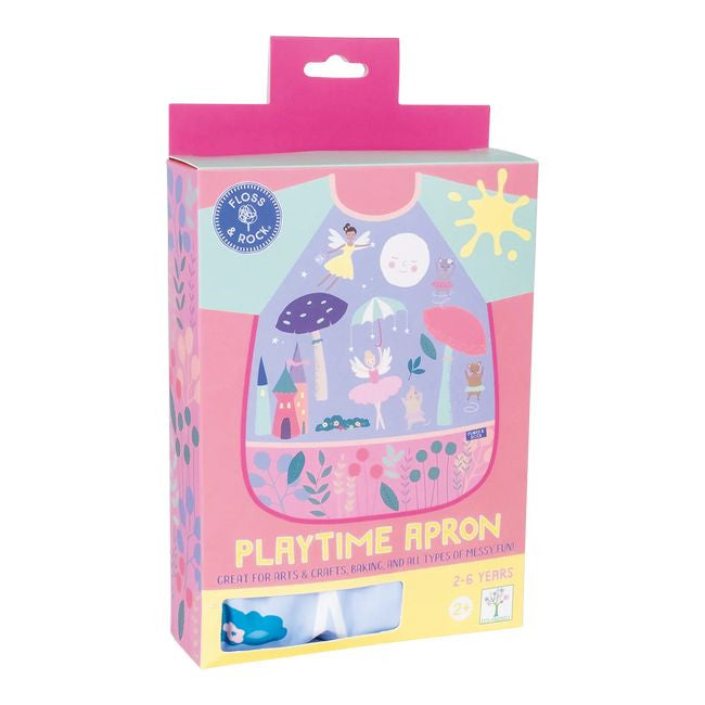Fartuszek ochronny z motywem baletnic, widok z przodu, idealny do zajęć plastycznych i pieczenia | Floss & Rock | Spironik.pl