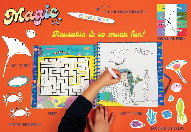 Plansza z naklejkami wielokrotnego użytku, widok z góry | Floss & Rock | Spironik.pl