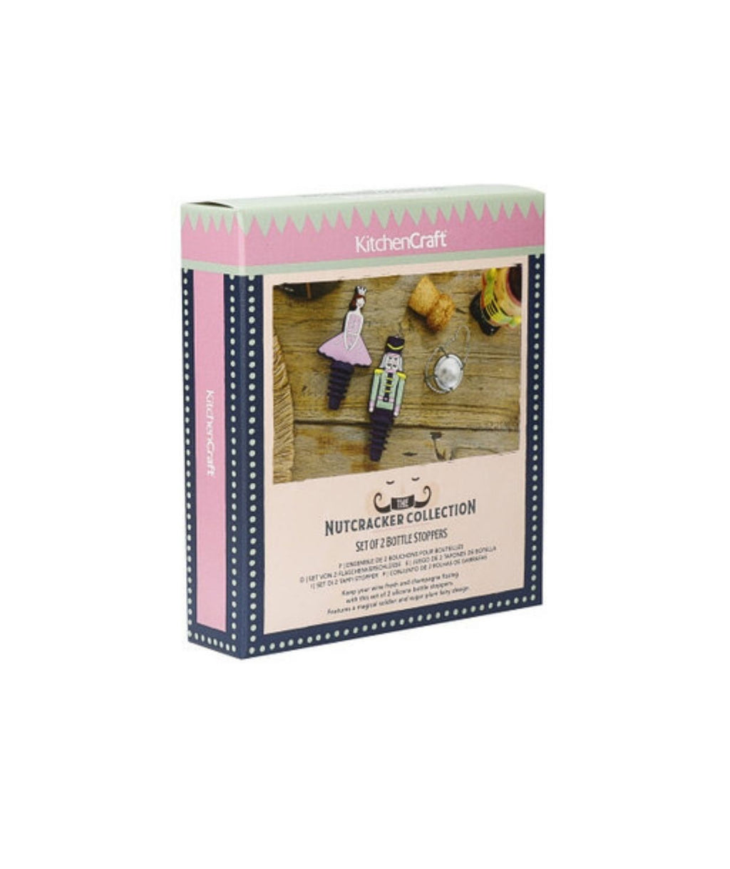 Zatyczki do butelek KitchenCraft, idealne do większości butelek wina i szampana, widok z góry | KitchenKraft | Spironik.pl