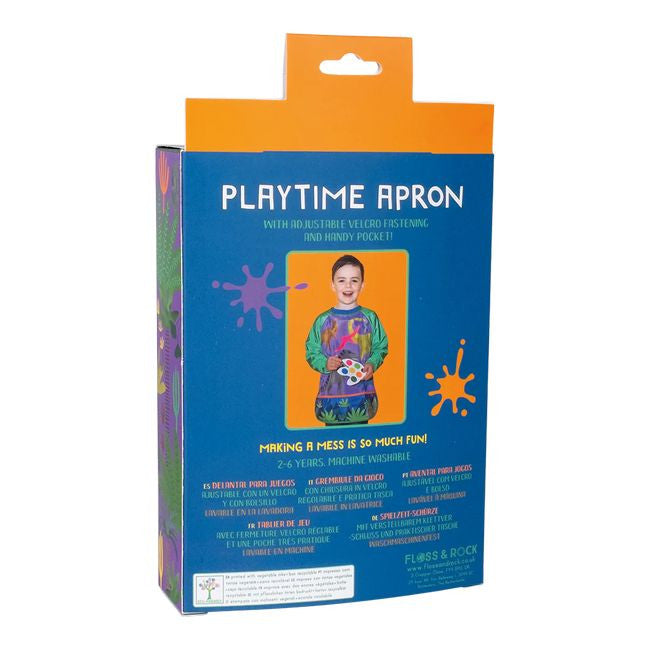 Wymiary fartuszka dinozaurów, idealnego dla dzieci w wieku 2-6 lat | Floss & Rock | Spironik.pl