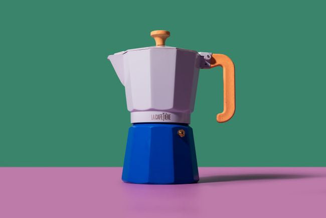 Kawiarka La Cafetière Venice w kolorze niebieskim z widokiem z przodu, ukazująca klasyczny design | La Cafetiere | Spironik.pl