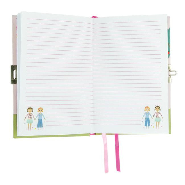 Zbliżenie na kolorowe tasiemki do zakładania stron w Pachnącym Sekretnym Pamiętniku | Floss & Rock | Spironik.pl