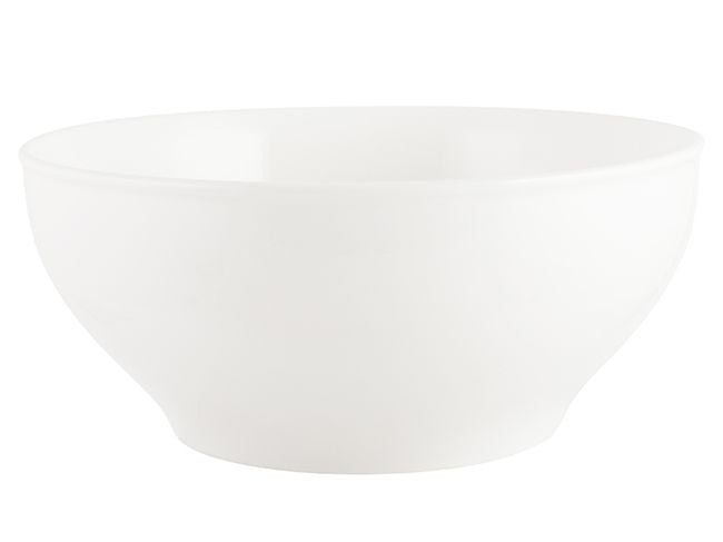 Bílá salátová mísa Mikasa s hladkým povrchem, ideální pro servírování různých pokrmů | KitchenKraft | Spironik.pl