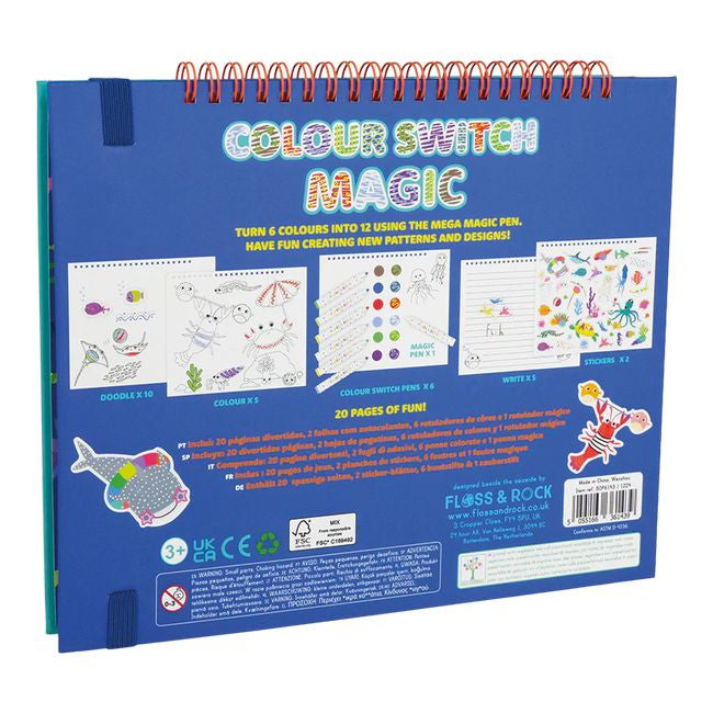 Zestaw Magia Kolorów w skali, obok przedmiotów codziennego użytku dla lepszego zobrazowania rozmiaru | Floss & Rock | Spironik.pl