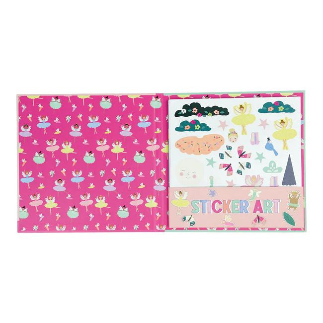 Zbliżenie na pachnące naklejki z motywem baletnic w zestawie | Floss & Rock | Spironik.pl