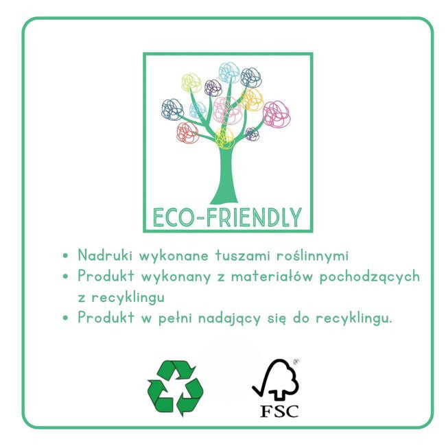 Książeczka w skali, obok standardowej zabawki dla porównania | Floss & Rock | Spironik.pl