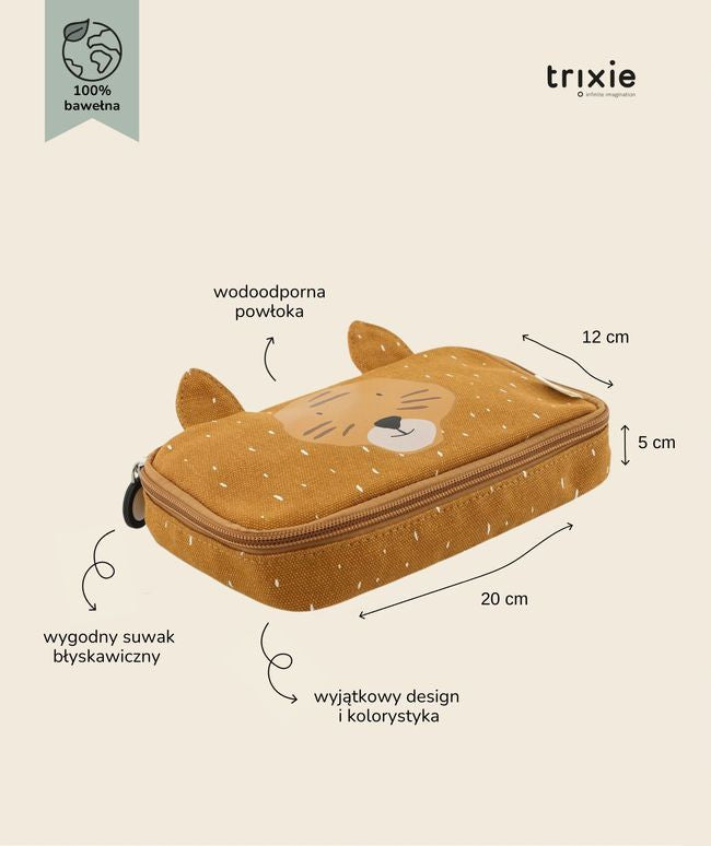 Detail zipu s velkým kulatým přívěskem, usnadňující otevírání pouzdra | Trixie | Spironik.pl