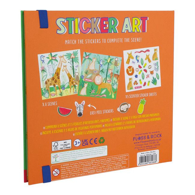 Dzieci bawiące się zestawem Dżungla, tworzące magiczne sceny z naklejkami | Floss & Rock | Spironik.pl