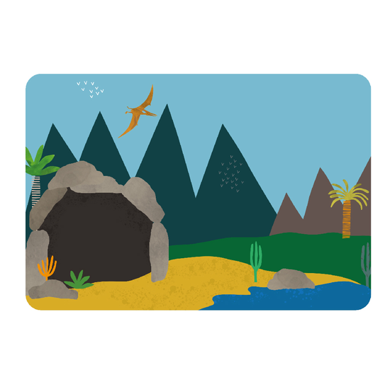 Sada s magnetickými prvky v jeskyni, skládačka v použití dítětem | Floss & Rock | Spironik.pl