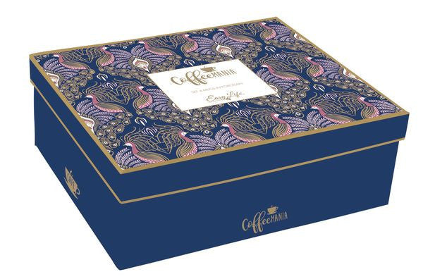 Kubek porcelanowy w użyciu, pojemność 300 ml, elegancki design z motywem pawia | EasyLife | Spironik.pl