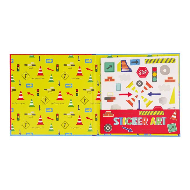 Scena z dzieckiem bawiącym się zestawem pachnących naklejek Na Budowie | Floss & Rock | Spironik.pl