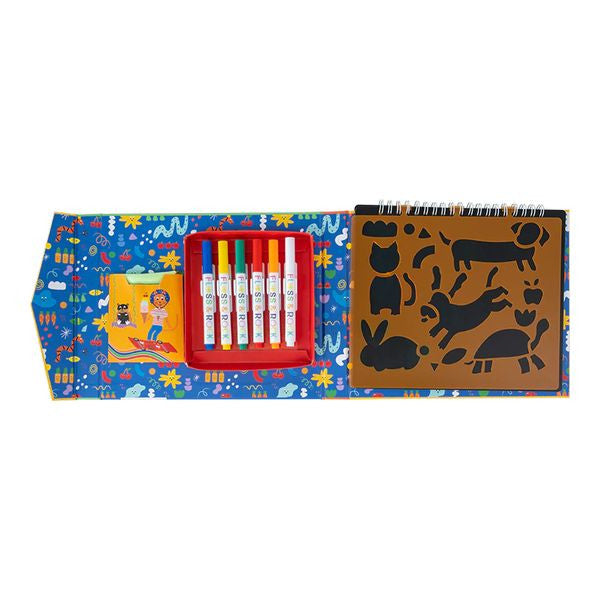 Detail materiálu skicáku, ukazující texturu karet a kvalitu zpracování | Floss & Rock | Spironik.pl