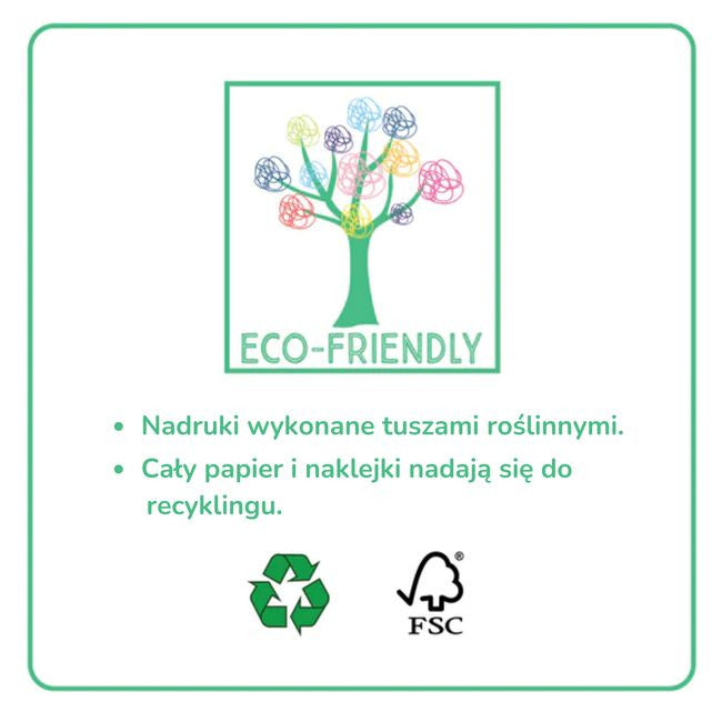 Ekologiczne materiały zestawu z certyfikatem FSC, przyjazne dla środowiska | Floss & Rock | Spironik.pl