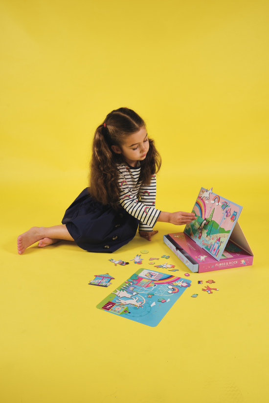 Wysuwana szuflada ułatwia przechowywanie magnetycznych elementów w kolorowym pudełku | Floss & Rock | Spironik.pl