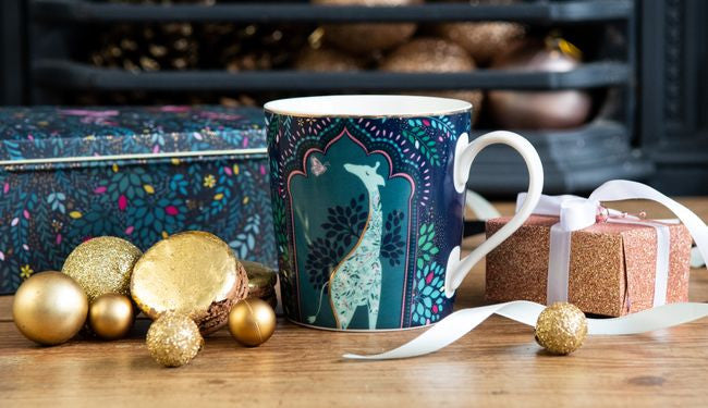 Widok z przodu kubka z kolekcji India, podkreślający jego kolorystykę | Pimpernel | Spironik.pl