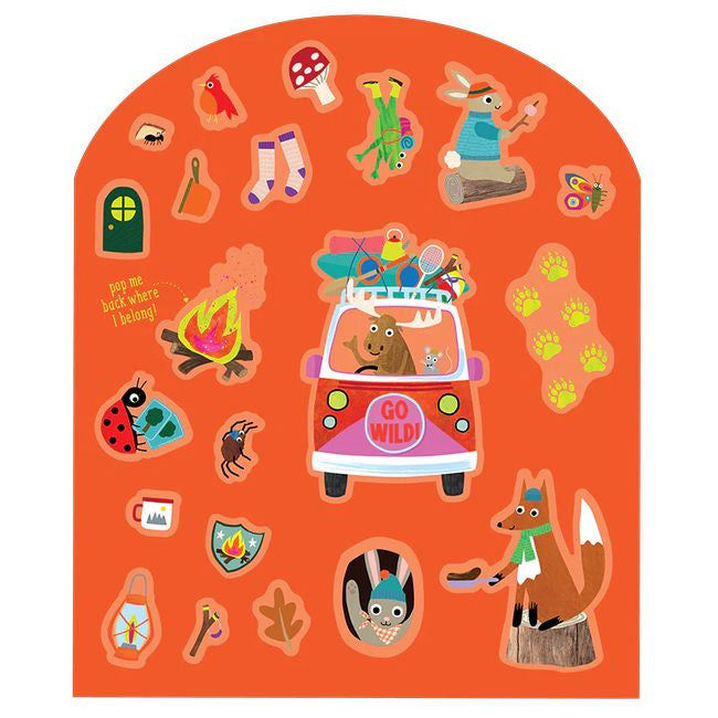 Zbliżenie na naklejki, które można łatwo umieszczać i zmieniać ich położenie | Floss & Rock | Spironik.pl