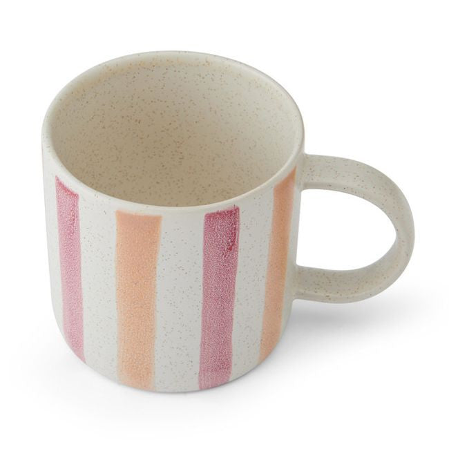 Widok na kubek Mikasa z góry, kolorowe paski i pojemność 380 ml, stylowy element zastawy | KitchenKraft | Spironik.pl