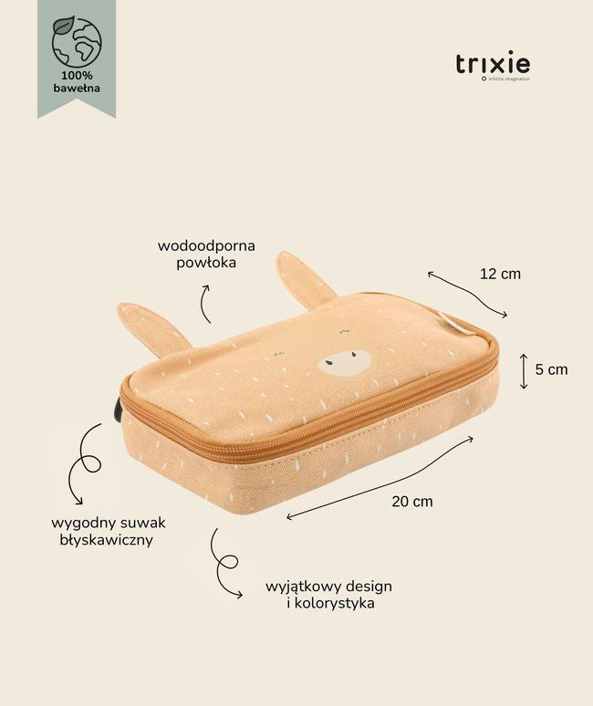 Zbliżenie na materiał piórnika, wykonany z bawełny i poliestru, łatwy w czyszczeniu | Trixie | Spironik.pl