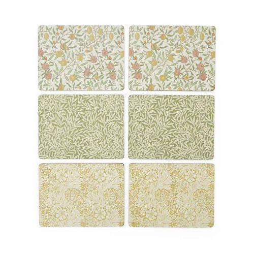 Detal podkładki korkowej z kolekcji Morris & Co., ukazujący wysoką jakość lakierowanej powłoki | Pimpernel | Spironik.pl