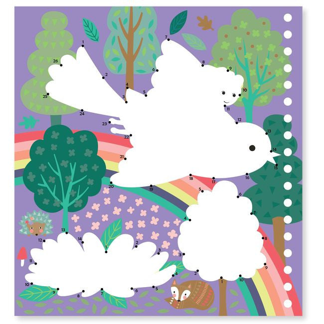 Książeczka z zadaniami w użyciu przez dziecko, malujące wodnym pisakiem na grube karty | Floss & Rock | Spironik.pl