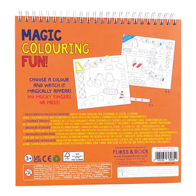 Zbliżenie na magiczne pisaki, które działają tylko na specjalnych stronach książeczki | Floss & Rock | Spironik.pl