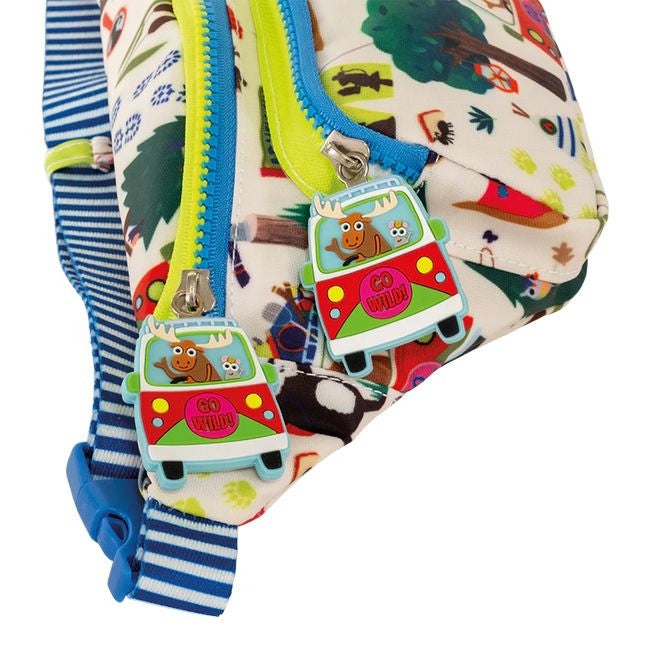 Detal materiału saszetki Przygoda, ukazujący unikalny wzór i jakość wykonania | Floss & Rock | Spironik.pl