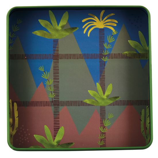 Plansza do kółka i krzyżyka, widok z góry, wszystkie elementy magnetyczne | Floss & Rock | Spironik.pl