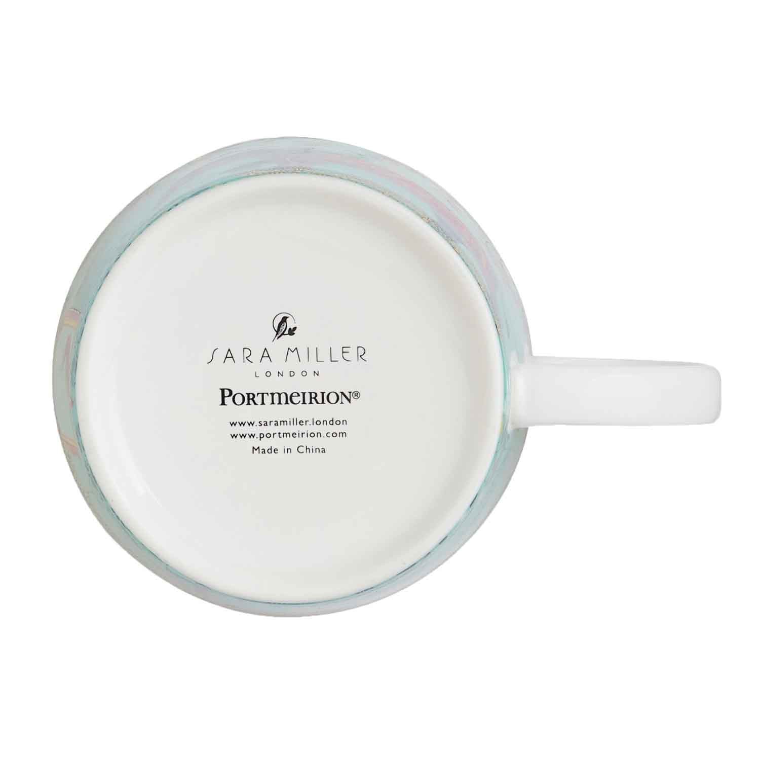 Porcelanowy kubek z kolekcji India, widok z przodu z pięknym wzorem | Pimpernel | Spironik.pl