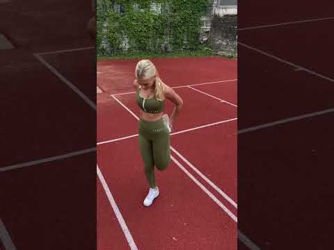 Legginsy „Olive Green” – zielone – damskie sportowe z wysokim stanem